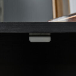 Vinsetto 2-Tier Locking Filing Cabinet Office Storage Cabinet, Black - thumbnail 9