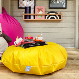 rucomfy Beanbags Rucomfy Indoor Or Outdoor Bean Bag For Kids - Yellow Smarty Floor Cushion Seat - thumbnail 4
