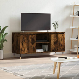 Berkfield Tv Cabinet Smoked Oak 104X35X50 Cm Engineered Wood - thumbnail 1