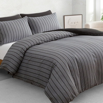 Lazzaro Luxury Microfibre Super King Duvet Cover Set Ultrasoft Durable Easy Care With Zipper Closure - image 1