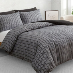 Lazzaro Luxury Microfibre Super King Duvet Cover Set Ultrasoft Durable Easy Care With Zipper Closure - thumbnail 1