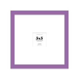 "5X5"" Purple Picture Frame - 5X5"" Square Frame With 1X1"" Mount For 5X5""/1X1"" Pictures Art Deco Style Gallery Wall, 1 Pack" - thumbnail 1