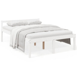Vidaxl Senior Bed Without Mattress White 135X190Cm Double - thumbnail 1
