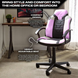 X Rocker Saturn Ergonomic Pc Office Gaming Chair - Pink - thumbnail 3