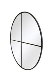 Mirroroutlet The Genestra Black Extra Large Circular Window Metal Garden Wall Mirror 200Cm X 200Cm - thumbnail 3