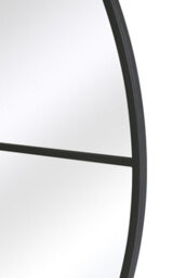 Mirroroutlet The Genestra Black Extra Large Circular Window Metal Garden Wall Mirror 200Cm X 200Cm - thumbnail 4