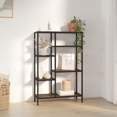 Berkfield Book Shelf 80X30X120 Cm Steel And Engineered Wood - image 1