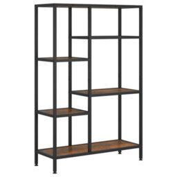 Berkfield Book Shelf 80X30X120 Cm Steel And Engineered Wood - thumbnail 2