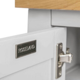 Farro Grey Small 2 Door Cabinet - Fully Assembled By Roseland Furniture - thumbnail 6