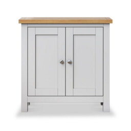 Farro Grey Small 2 Door Cabinet - Fully Assembled By Roseland Furniture - thumbnail 8