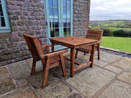 Churnet Valley Garden Furniture Ltd Valley 2 Seat Bistro Set 2Xc 99Cm Table - thumbnail 6