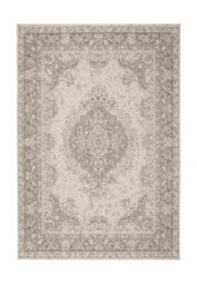 Melrose Eden Medallion Silver Coloured Medium Indoor Outdoor Area Rug 10mm Pile Height - 120/170Cm - thumbnail 2
