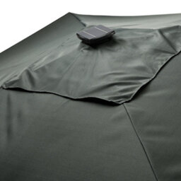 Breeins Dark Grey Tilt With Led Light Outdoor Garden Patio Umbrellas Parasol For Beach Backyard And Pool With Base - thumbnail 6