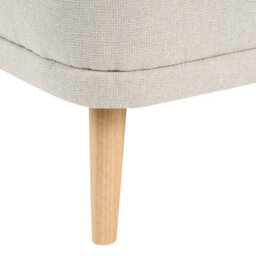 Beliani Right-Hand Chaise Longue Tanlay Fabric Light Beige - thumbnail 7