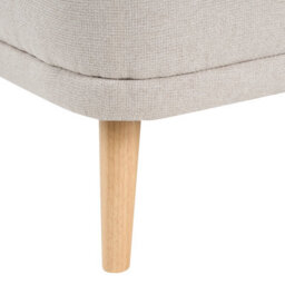 Beliani Right-Hand Chaise Longue Tanlay Fabric Light Beige - thumbnail 6
