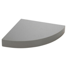 Urbn-Living Urbnliving Height 25Cm Set Of 3 Floating Grey Wooden Wall Mount Corner Shelves Mdf Shelf Display For Books And Storage - thumbnail 5