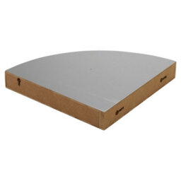Urbn-Living Urbnliving Height 25Cm Set Of 3 Floating Grey Wooden Wall Mount Corner Shelves Mdf Shelf Display For Books And Storage - thumbnail 4