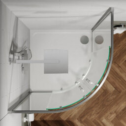 Affine Bathroom Suite Quadrant Shower Enclosure Vanity Unit Basin Sink Toilet Wc 900mm - thumbnail 7