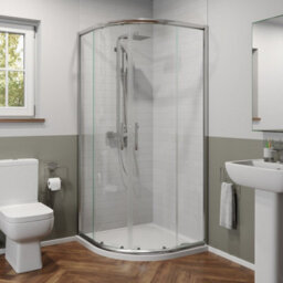 Affine Bathroom Suite Quadrant Shower Enclosure Vanity Unit Basin Sink Toilet Wc 900mm - thumbnail 6