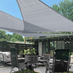 Silver 3.6X3.6X3.6M Triangular Shade Sail Uv Resistant - thumbnail 2