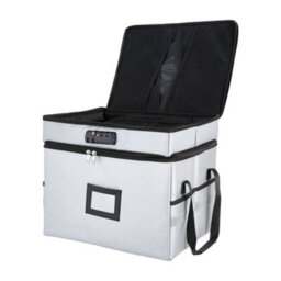 Living And Home 2 Layers Grey Fireproof File Box With Combination Lock - thumbnail 6