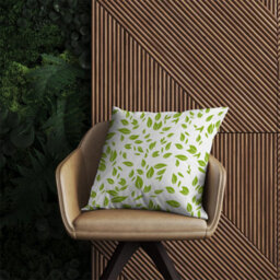 Warren Reed Designer Green Leaves Outdoor Cushion 45Cm X 45Cm - thumbnail 2