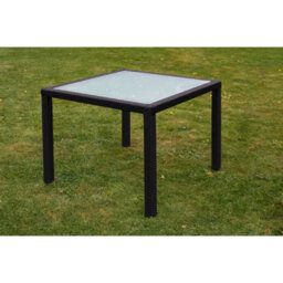 Walplus 5 Piece Outdoor Dining Set With Cushions Poly Rattan Black - thumbnail 5