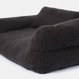 OHS Dog Bed Sofa Cat Washable Fleece Pet Puppy Medium Cushion, Charcoal - thumbnail 6