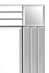 Mirroroutlet  All Glass Frameless Venetian Bevelled Large Dress Mirror 120 X 80 Cm - thumbnail 4