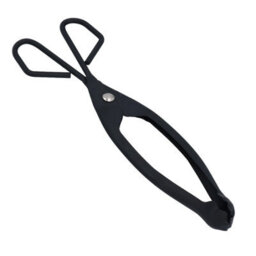 AB Tools Straight Log Tongs Metal Fireplace Firepit Wood Coal Scissor Grabber Campfire - thumbnail 1