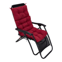 Living And Home Garden Bench Recliner Chair Swing Chair Seat Pad Cushion Sunlounger Cushion For Indoor Outdoor,red