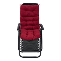 Living And Home Garden Bench Recliner Chair Swing Chair Seat Pad Cushion Sunlounger Cushion For Indoor Outdoor,red - thumbnail 3
