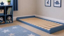 Strictly Beds and Bunks Leon Blue Montessori Pine Low Floor Bed, 2Ft 6 Small Single - thumbnail 8