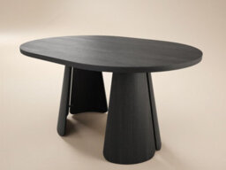 Solace+Co Ebony Extendable Dining Table Black And Elise Dining Chair Set Of 6 Beige - thumbnail 8