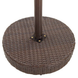 Berkfield 3 Piece Garden Bar Set With Cushions Poly Rattan Brown - thumbnail 7