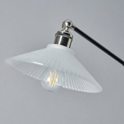 Litecraft Aya 1 Light Satin Nickel Industrial Style Floor Lamp - thumbnail 5