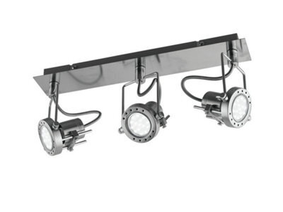 Luminosa Lighting Luminosa Spot Led 3 Light Spotlight Bars Nickel 400Lm 2700K 45X16Cm