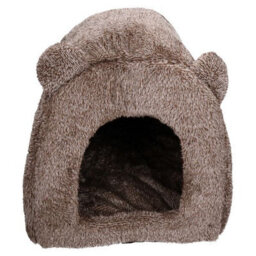 "AB Tools Cat Bed Time Brown Teddy Bear Cat Bed 38Cm/15""" - thumbnail 1