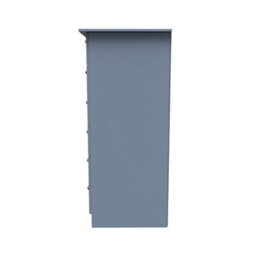 Trent 1 Door 5 Drawer Kids Robe In Denim (Ready Assembled) - thumbnail 2