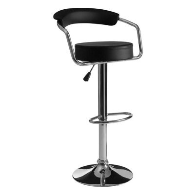 Orsina Leather Effect Bar Chair, Comfortable Seating Breakfast Bar Chair, Footrest Living Bar Chair Kitchen - image 1