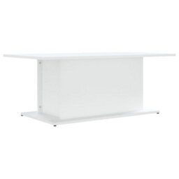 Berkfield Coffee Table White 102X55.5X40 Cm Engineered Wood - thumbnail 2