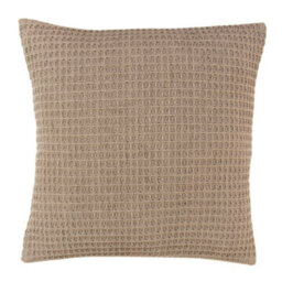 Appletree Bruges Natural Geo Waffle Texture Filled Cushion - thumbnail 1
