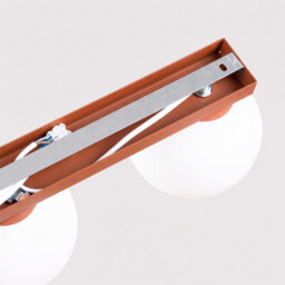 Sollux Lighting Yoli Steel/glass Red Ochre 2 Lights Minimalist Ceiling Lamps - thumbnail 7
