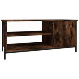Berkfield Durable Tv Cabinet Smoked Oak 100X40X45 Cm Engineered Wood - thumbnail 1