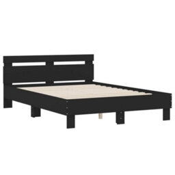 Berkfield Bed Frame With Led Without Mattress Black 120X200 Cm - thumbnail 6