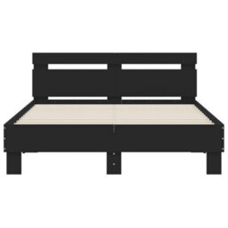Berkfield Bed Frame With Led Without Mattress Black 120X200 Cm - thumbnail 7