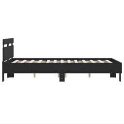 Berkfield Bed Frame With Led Without Mattress Black 120X200 Cm - thumbnail 8