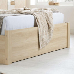 Birlea Double Ottoman Bed Frame Oak Brown Wooden Herringford 4Ft 6 135Cm - thumbnail 4