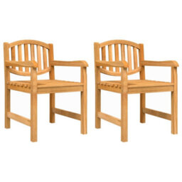 Berkfield 3 Piece Garden Dining Set Solid Wood Teak - thumbnail 3