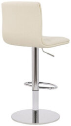 Lamboro Deluxe Aldo Cream Bar Stool - Adjustable Swivel Breakfast & Kitchen Stool - thumbnail 4